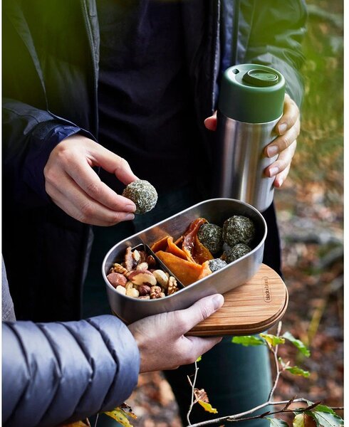 Dělený svačinový box 2 ks Bento – Black + Blum