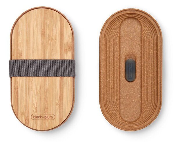 Dělený svačinový box 2 ks Bento – Black + Blum