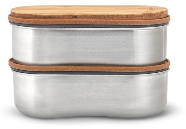 Dělený svačinový box 2 ks Bento – Black + Blum