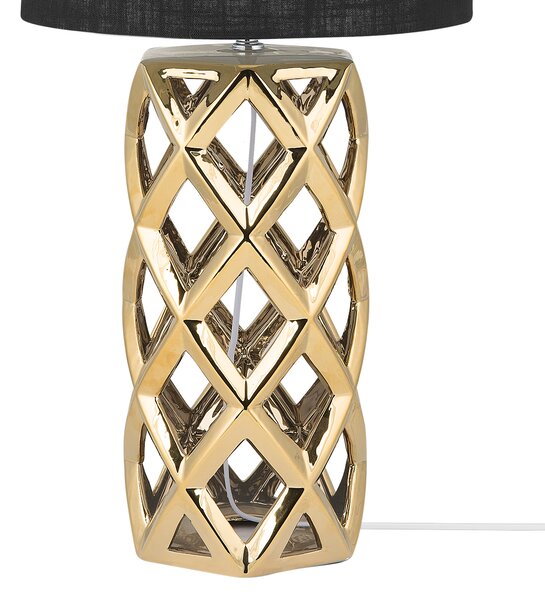 Stolní lampa SELJA Keramika Zlatá