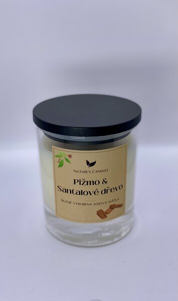 Sójová svíčka - Pižmo & Santalové dřevo