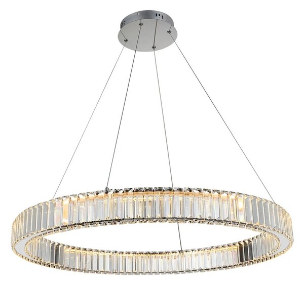 Luxusní stmívatelný lustr Spark 80 Chrome – Chromová