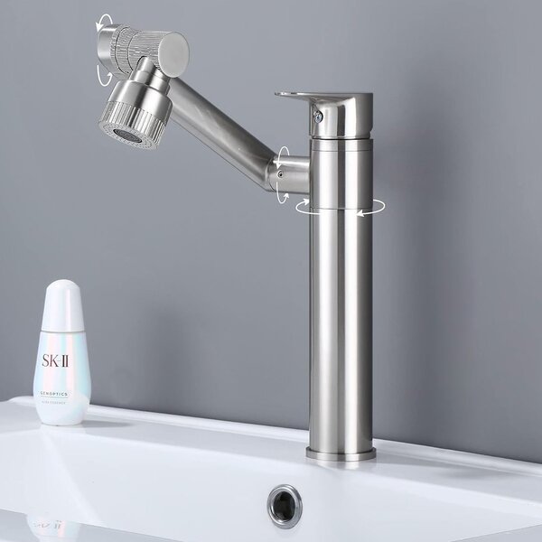 Koupelnová baterie REA PACO Nickel Brush INOX High