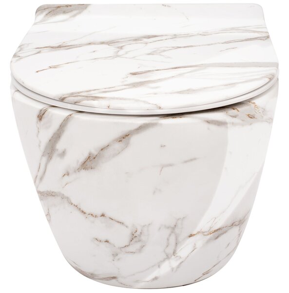 WC mísa bez splachovacího okruhu Rea Carlos Slim Lava Shiny
