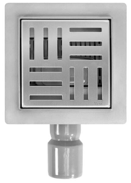 Odtokový žlab REA CROSS Nickel Brush 12x12