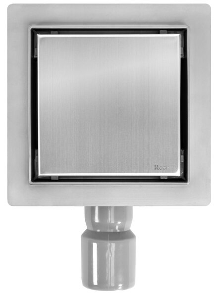 Odtokový žlab REA NEO 150x150 Nickel Brush