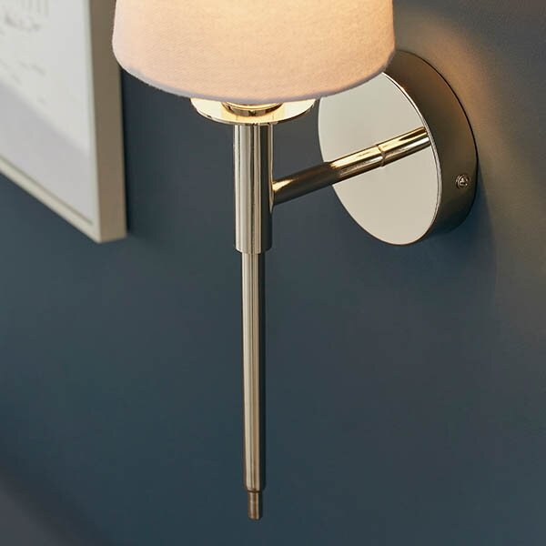 Endon 92949 - Nástěnná lampa 1xE14/6W/230V bílá/lesklý chrom
