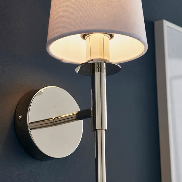 Endon 92949 - Nástěnná lampa 1xE14/6W/230V bílá/lesklý chrom