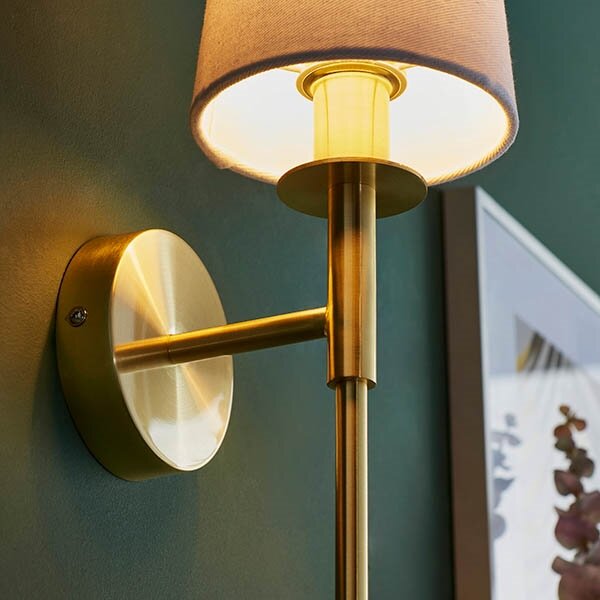 Endon 92955 - Nástěnná lampa 1xE14/6W/230V bílá/zlatá