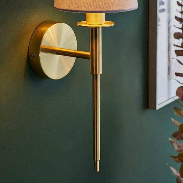 Endon 92955 - Nástěnná lampa 1xE14/6W/230V bílá/zlatá