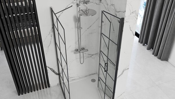 Sprchový kout REA MOLIER 90x90 - černý