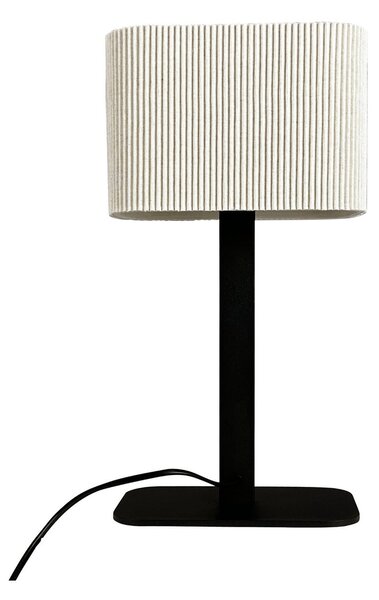 Stolní lampa Dyberg Larsen, Calix, Bílá, Obývací pokoj, Tkanina / Textil, Design