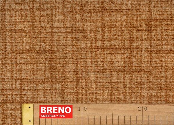 Breno Metrážový koberec RIVAGE 84 oranžový, šíře 400 cm, Oranžová