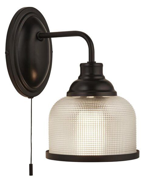 Searchlight 2671-1BK - Nástěnná lampa BISTRO 1xE27/60W/230V černá
