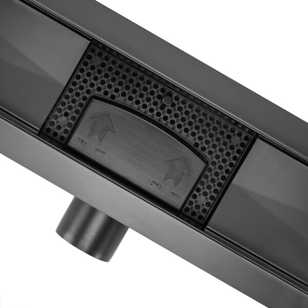 Odtokový žlab Rea Pure Neox - matný černý 50