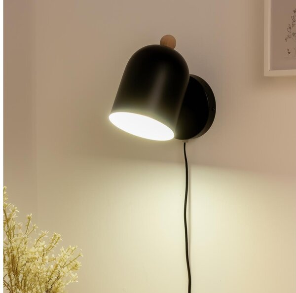 Brilagi - Nástěnné bodové svítidlo GALLION 1xE27/15W/230V černá