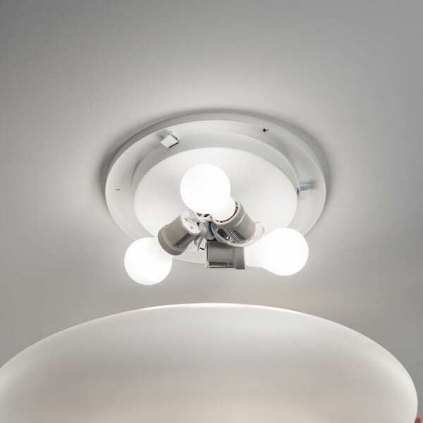Ideal Lux - Stropní svítidlo SMARTIES 3xE27/42W/230V pr. 50 cm bílá