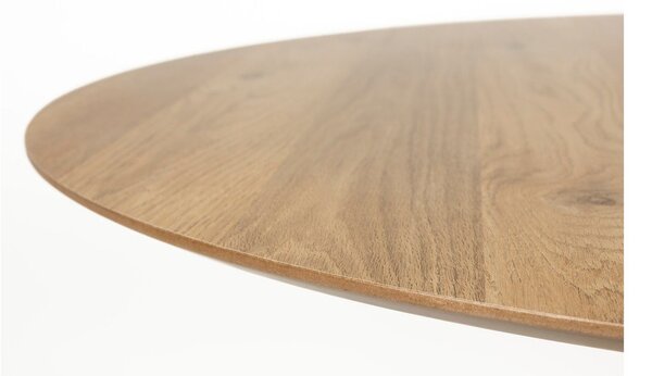 Kulatý jídelní stůl s deskou v dubovém dekoru ø 110 cm Steven – White Label