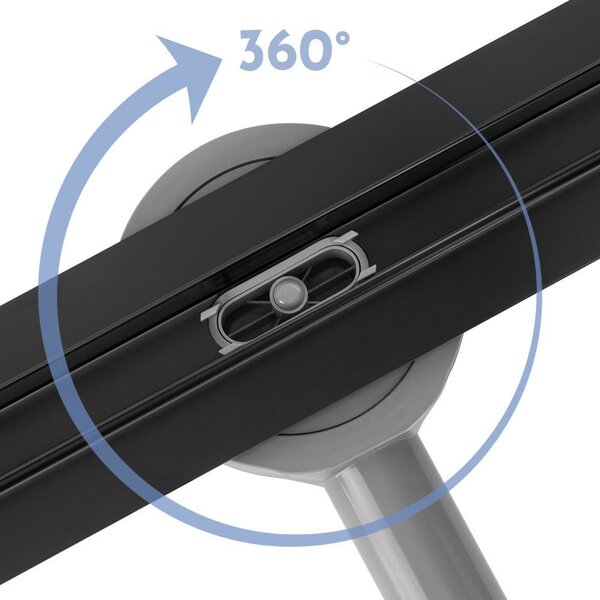 Odtokový žlab Neox Slim pro black 50