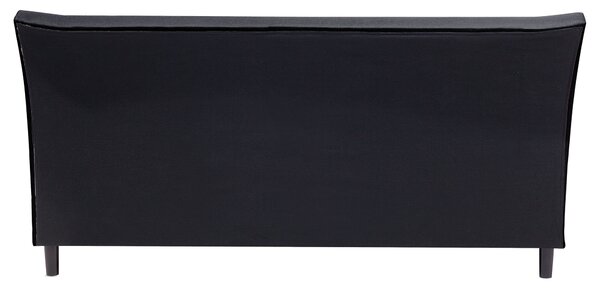 Postel Tkanina SAVERNE 160 x 200 cm Tmavě šedá