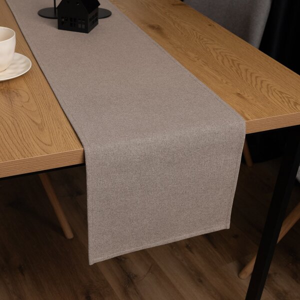 Biante Dekorační běhoun na stůl BKR-502 Světle hnědý režný 20x120 cm