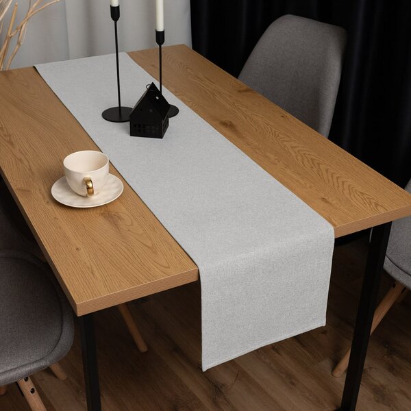 Biante Dekorační běhoun na stůl BKR-501 Světle šedý 20x120 cm