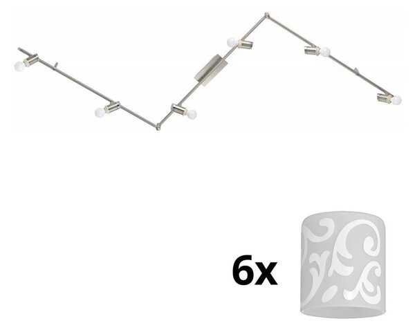 Eglo - LED Bodové svítidlo MY CHOICE 6xE14/4W/230V chrom/bílá