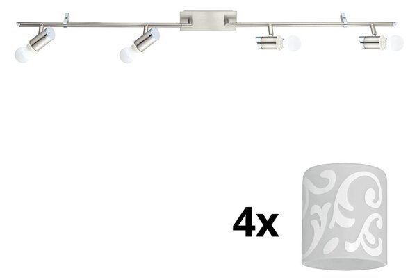 Eglo - LED Bodové svítidlo MY CHOICE 4xE14/4W/230V chrom/bílá