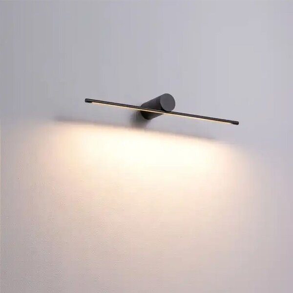 Toolight Toolight, LED nástěnné svítidlo 40cm 6W 4000K APP1341-W, černá, OSW-02431