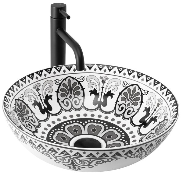 Rea Etno, umyvadlo na desku 400x400x115 mm, vícebarevné, REA-U7500