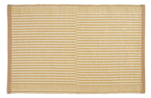 HAY Rohožka Tapis Mat 60x95, off-white & lavender