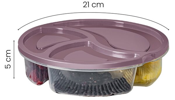 ASIR Sada dóz na potraviny 6 kusů LIUK růžová