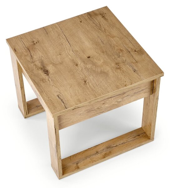 HALMAR Odkládací stolek NEA SQUARE 60 cm dub wotan