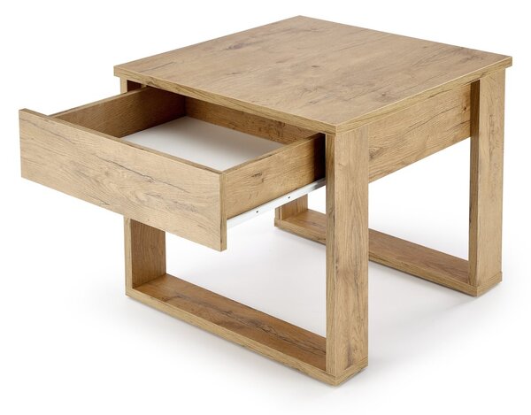 HALMAR Odkládací stolek NEA SQUARE 60 cm dub wotan