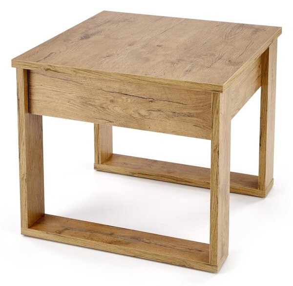 HALMAR Odkládací stolek NEA SQUARE 60 cm dub wotan