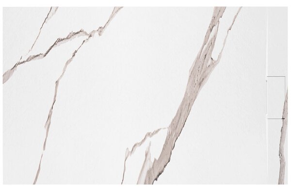 Sprchová vanička Bazalt CARRARA WHITE 80x100