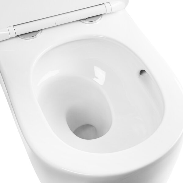 Rea Eddy, závěsná záchodová mísa Tornado Rimless 525x360x360 mm se sedátkem, REA-C6560