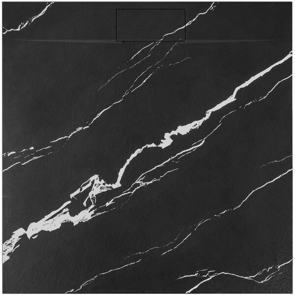 Sprchová vanička Bazalt CARRARA BLACK 90x90