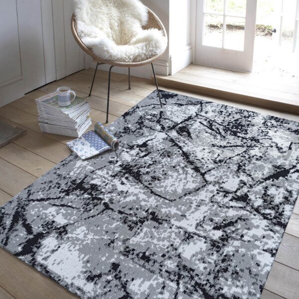 Makro Abra Moderní kusový koberec Soho 18 šedý Rozměr: 80x150 cm