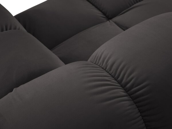 Modulární rohová třímístná pohovka Bella 188 cm šedá pravá