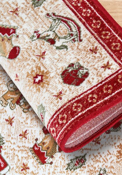 Villeroy & Boch Kusový koberec Toy's delight se střiženým vlasem 106217 Red, Multicolor, 50x80, červená, obývací pokoj