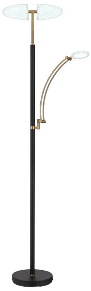 Globo 58909B - LED Stmívatelná stojací lampa TIRANA 40W/230V + 5,5W černá