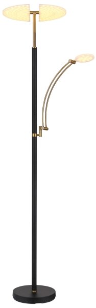 Globo 58909B - LED Stmívatelná stojací lampa TIRANA 40W/230V + 5,5W černá
