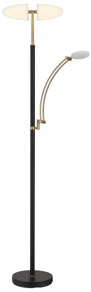 Globo 58909B - LED Stmívatelná stojací lampa TIRANA 40W/230V + 5,5W černá