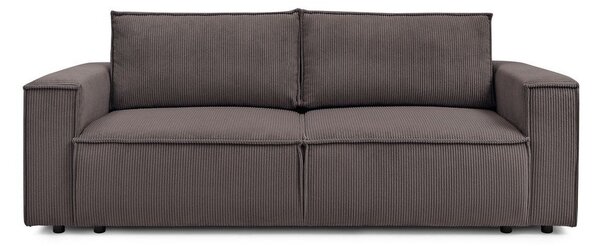 Taupe manšestrová rozkládací pohovka 245 cm Nihad – Bobochic Paris