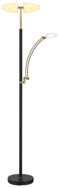 Globo 58909B - LED Stmívatelná stojací lampa TIRANA 40W/230V + 5,5W černá