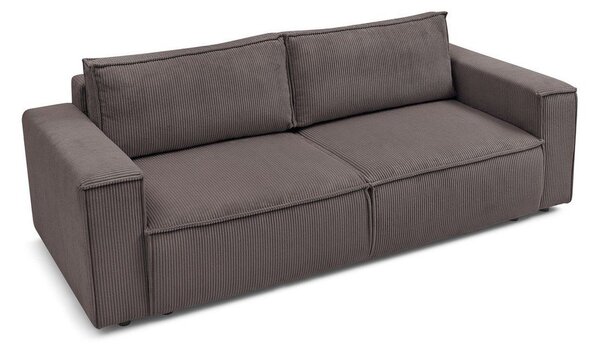 Taupe manšestrová rozkládací pohovka 245 cm Nihad – Bobochic Paris