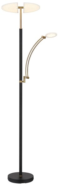 Globo 58909B - LED Stmívatelná stojací lampa TIRANA 40W/230V + 5,5W černá