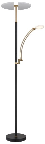 Globo 58909B - LED Stmívatelná stojací lampa TIRANA 40W/230V + 5,5W černá