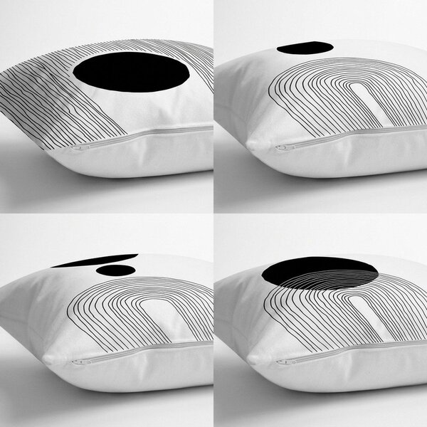 Povlaky na polštáře v sadě 4 ks 43x43 cm Simple Arch – Minimalist Cushion Covers
